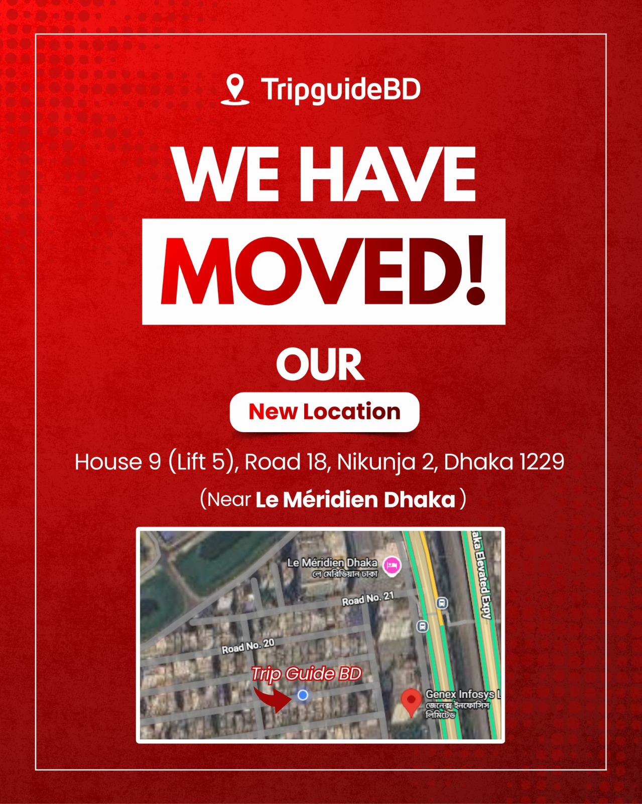 📍 We Have Moved! Visit Our New Office Location in Nikunja, Dhaka